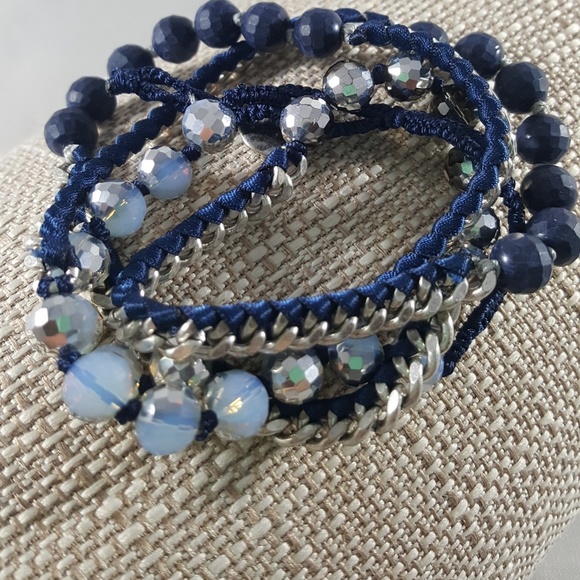 Chloe + Isabel Jewelry - Bead + Ribbon Multi-Wrap Bracelet